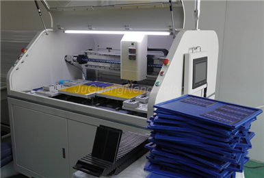 Our New Solar Automatic Production Equipment in 2015_JuGuangNeng solar